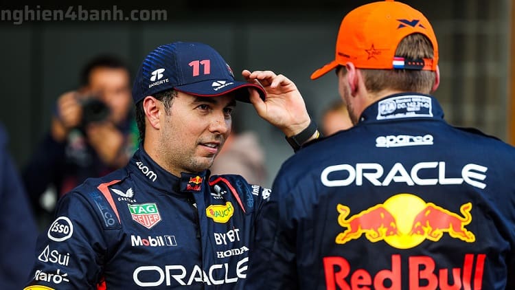 Sergio Perez về thứ 2 với Max Verstappen về nhất